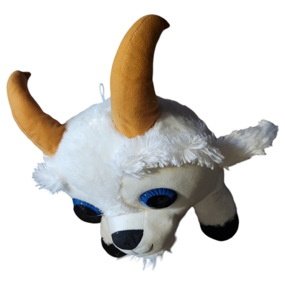 Vtg Stuffed Animal White Billy Goat Peekaboo Toys Plush Soft Big Eyes 22" - Picture 2 of 10
